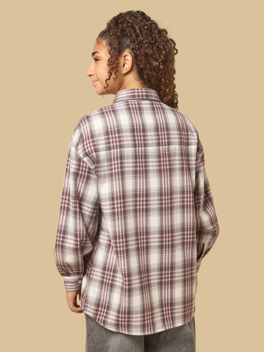 New York Checked Oversized Shirt