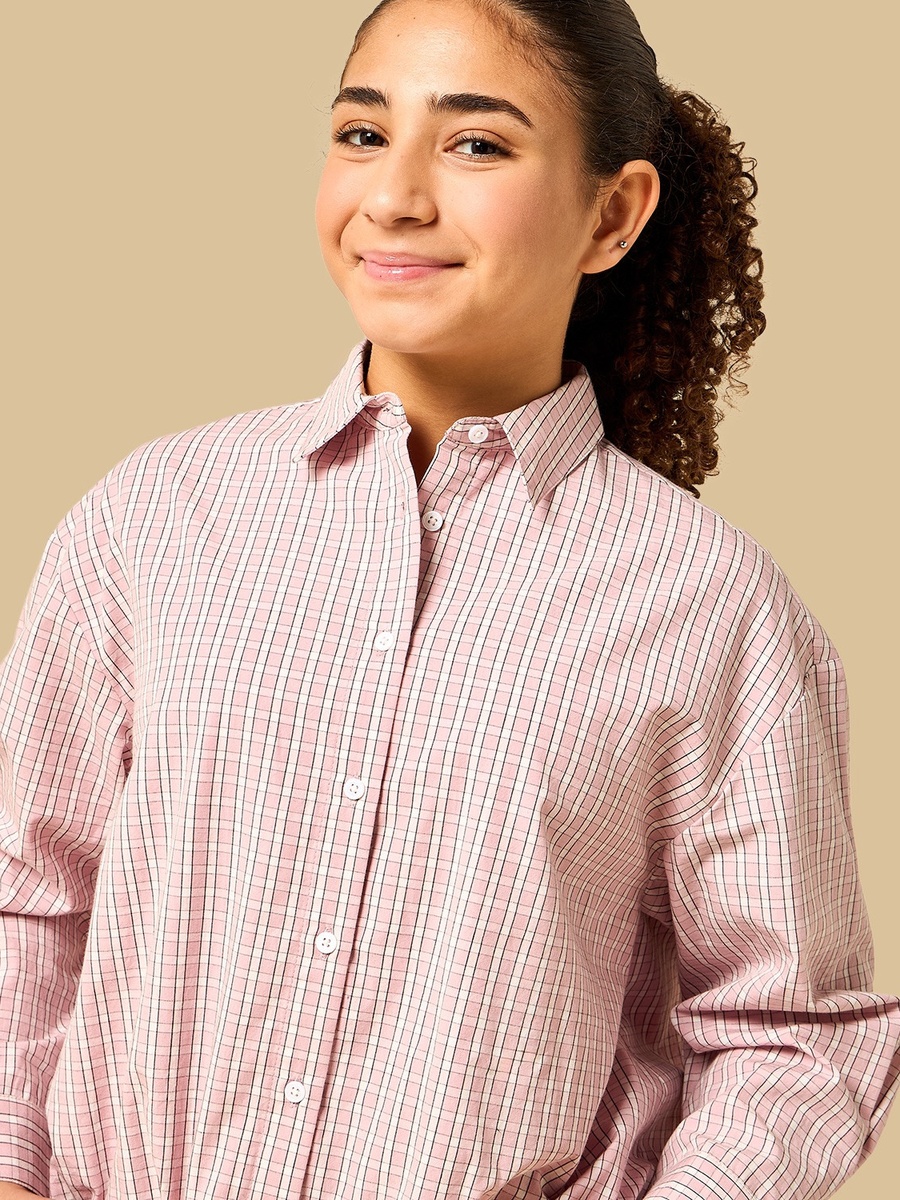 Checked Oversized Shirt