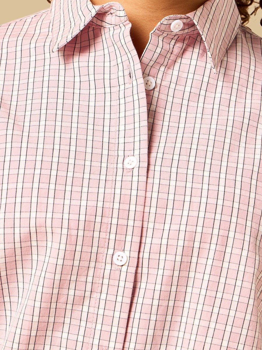 Checked Oversized Shirt