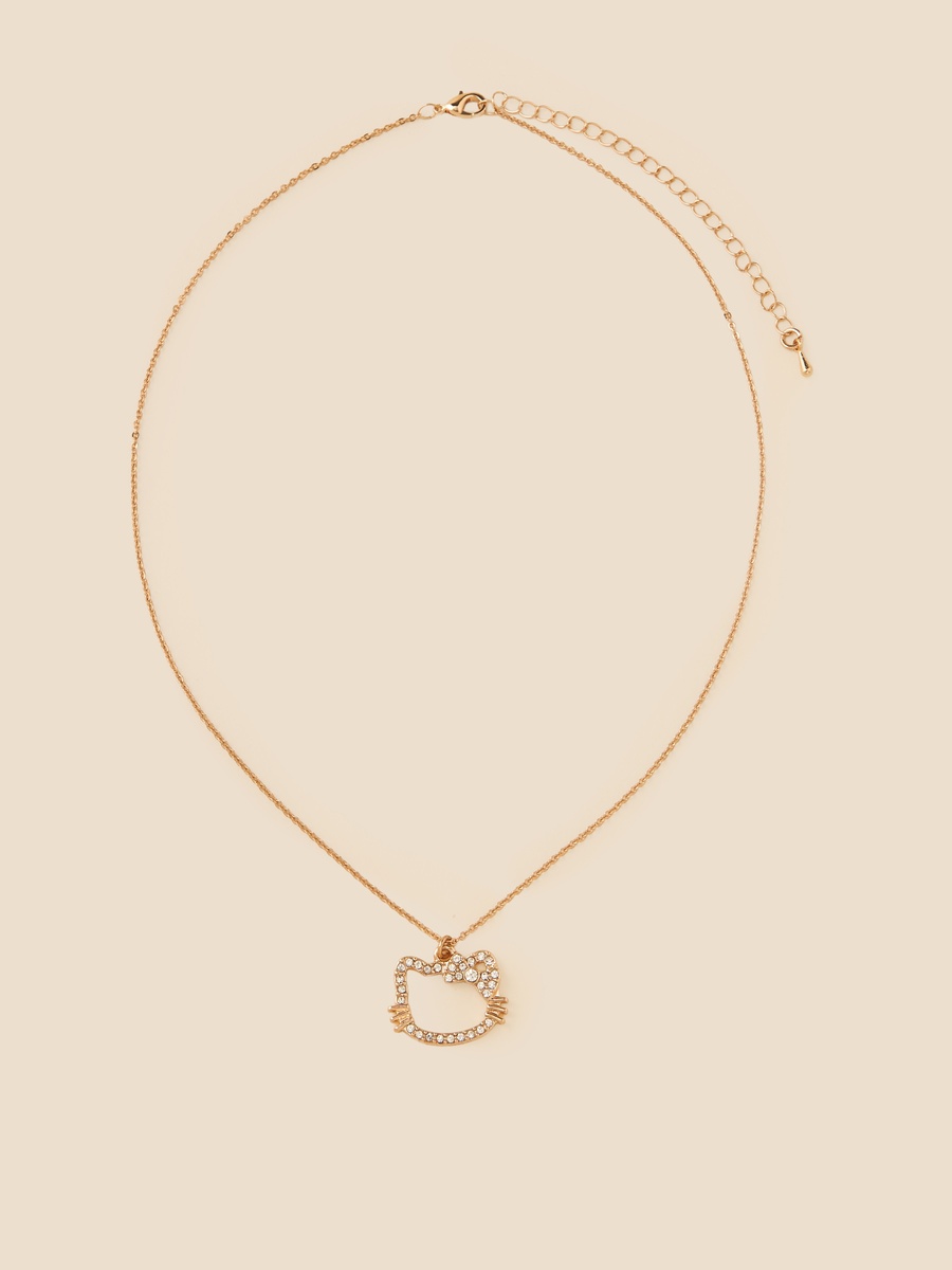 Hello Kitty Pendant Necklace and Earrings Set