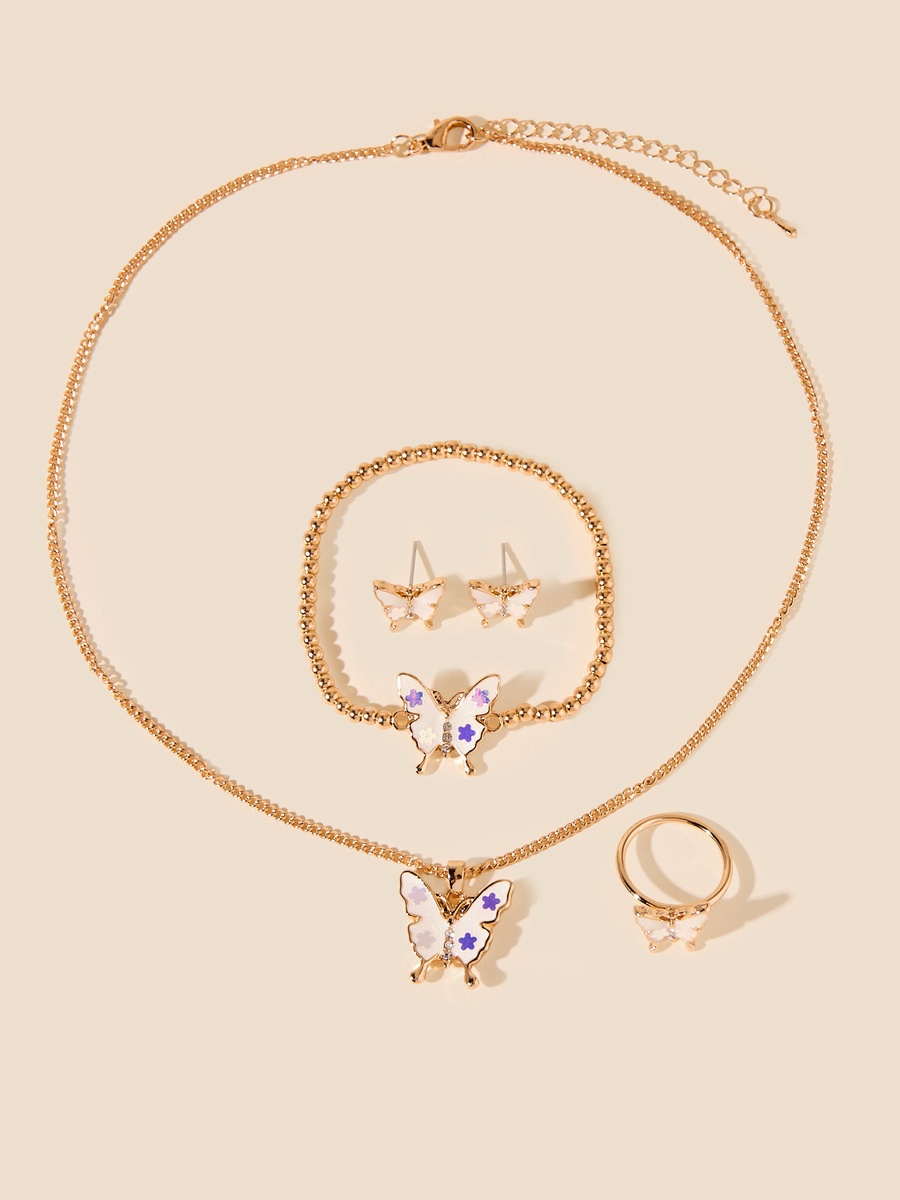 Butterfly Accent 4-Piece Jewellery Set