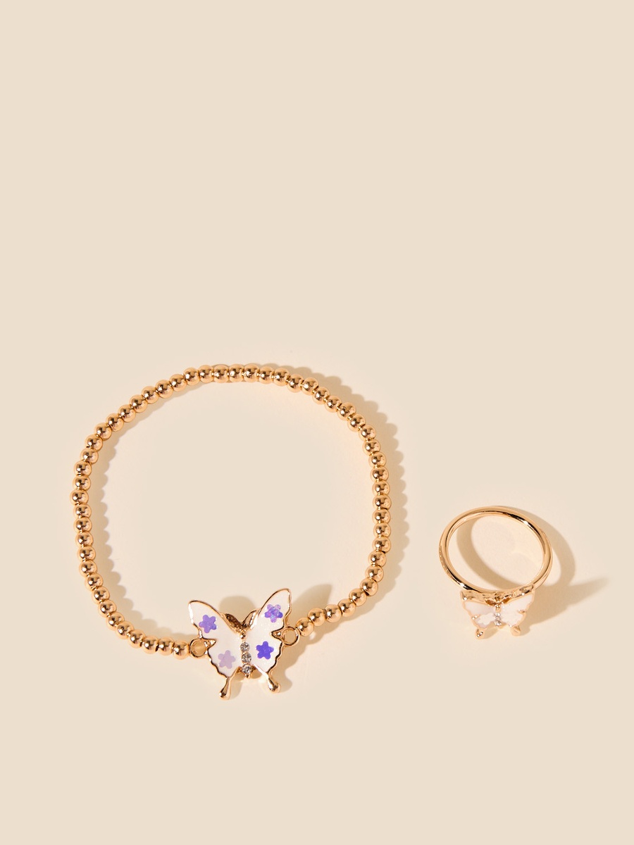 Butterfly Accent 4-Piece Jewellery Set