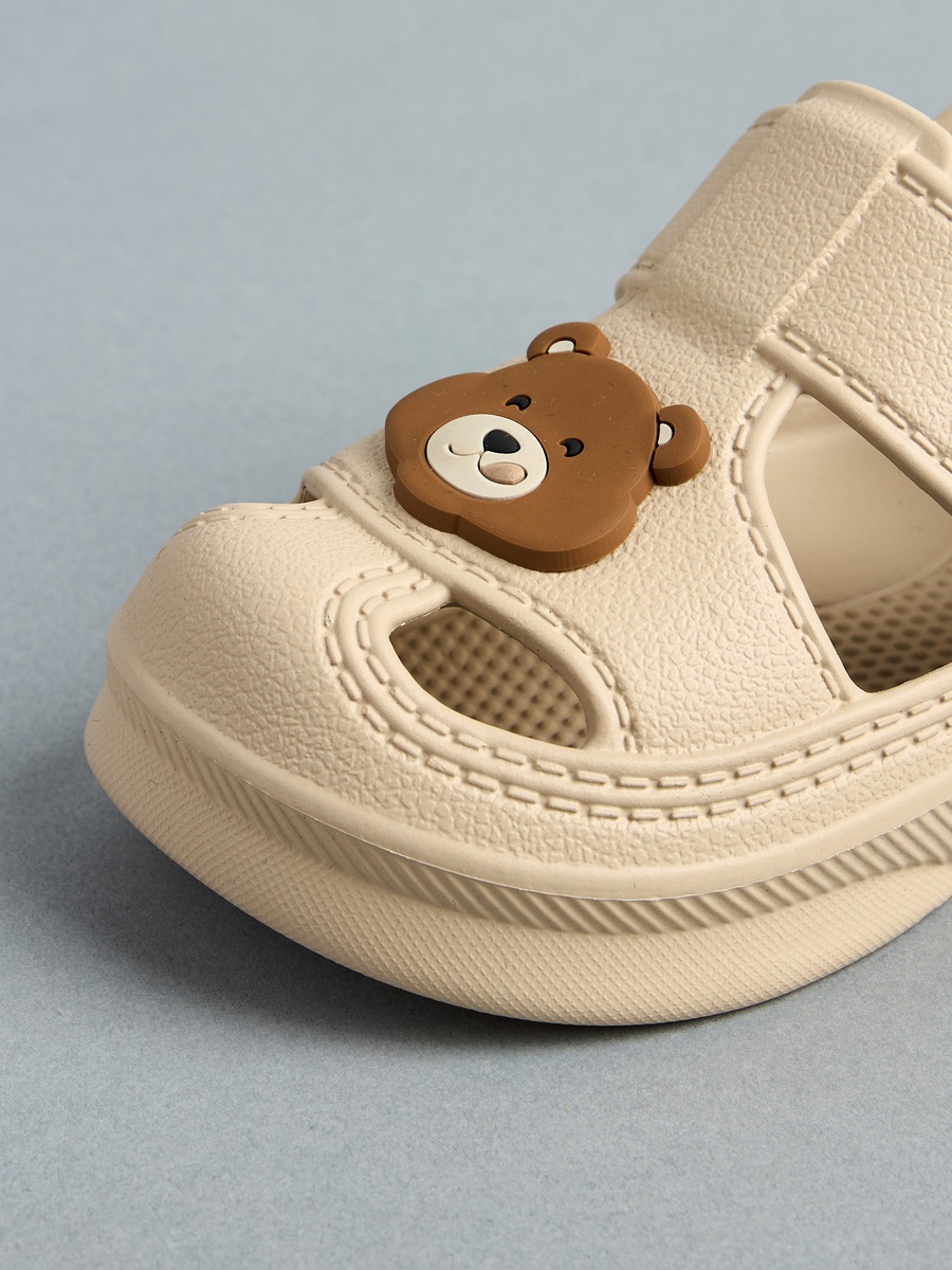 Bear Applique Clogs with Backstrap