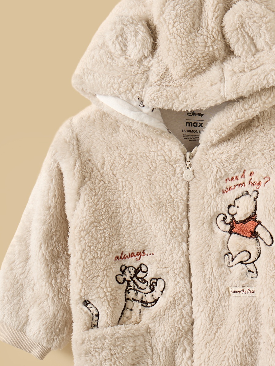 Winnie the Pooh Embroidered Fur Romper