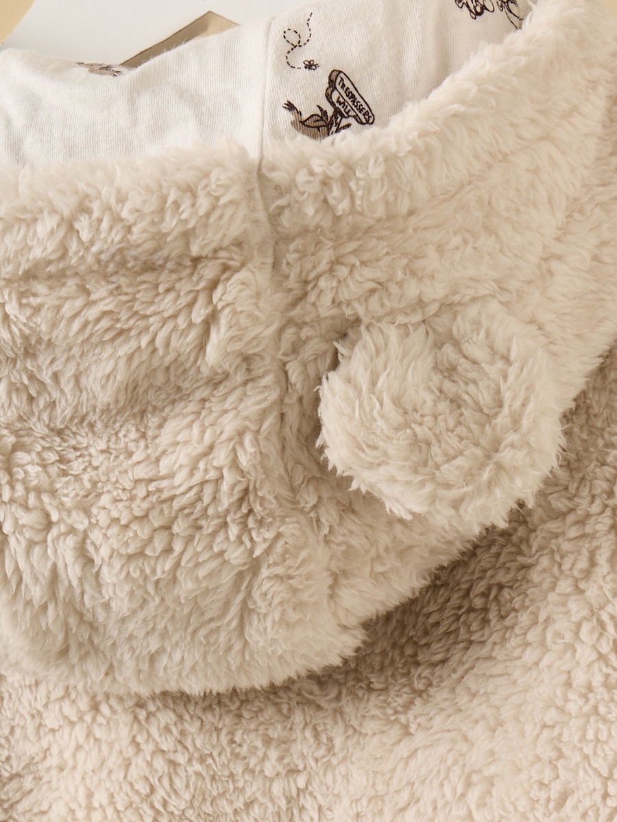 Winnie the Pooh Embroidered Fur Romper