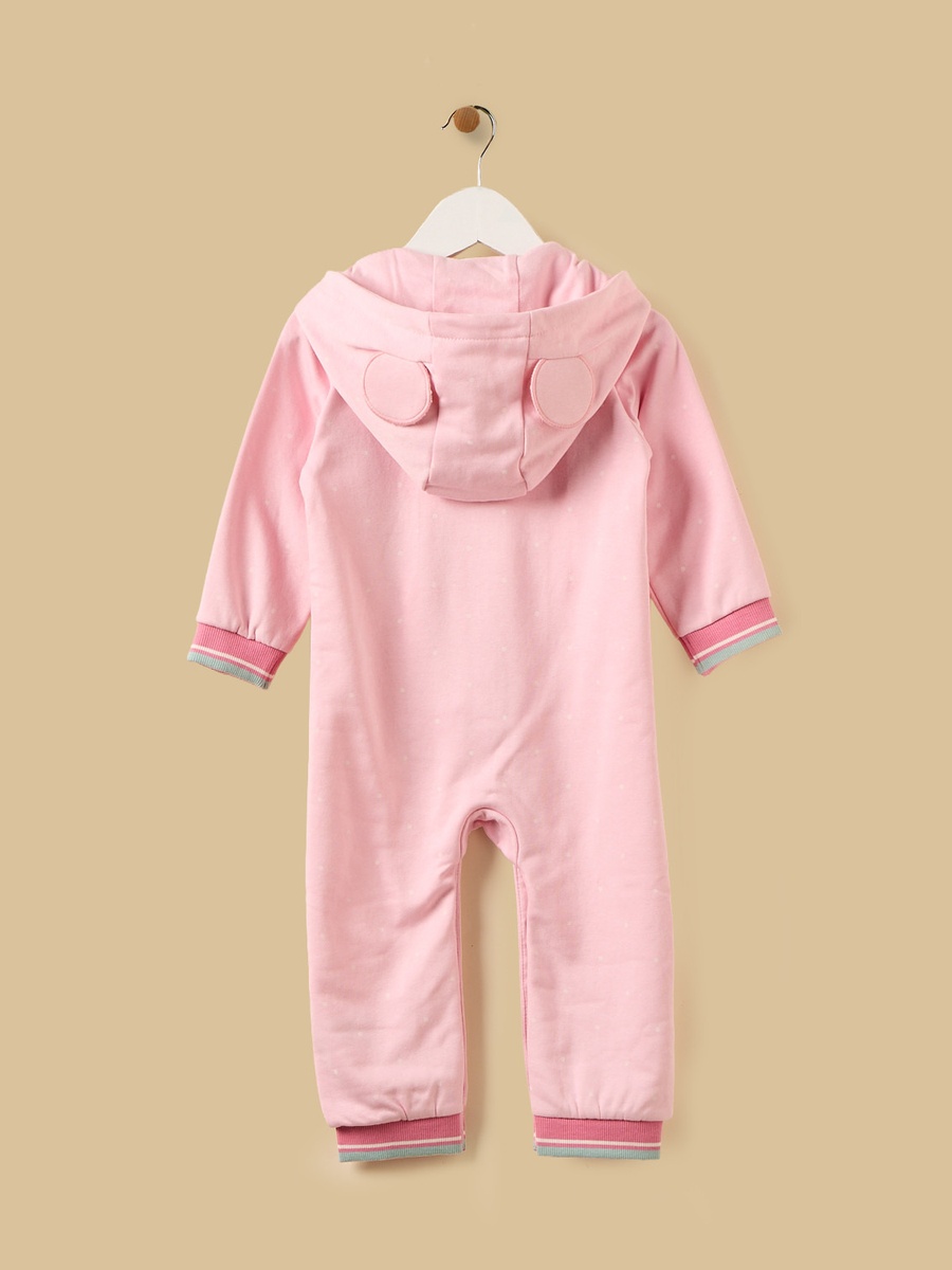Minnie Mouse and Daisy Duck Print Hooded Romper