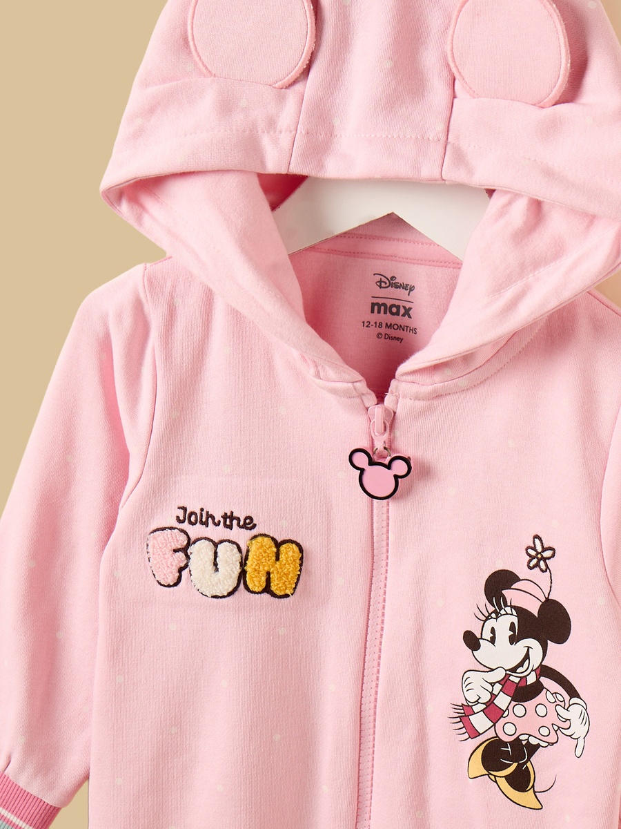 Minnie Mouse and Daisy Duck Print Hooded Romper