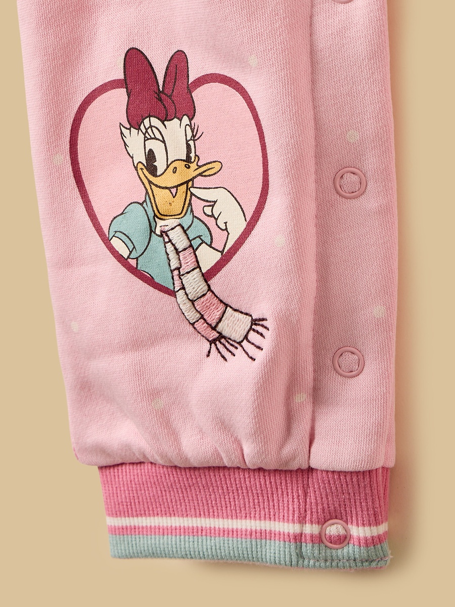 Minnie Mouse and Daisy Duck Print Hooded Romper