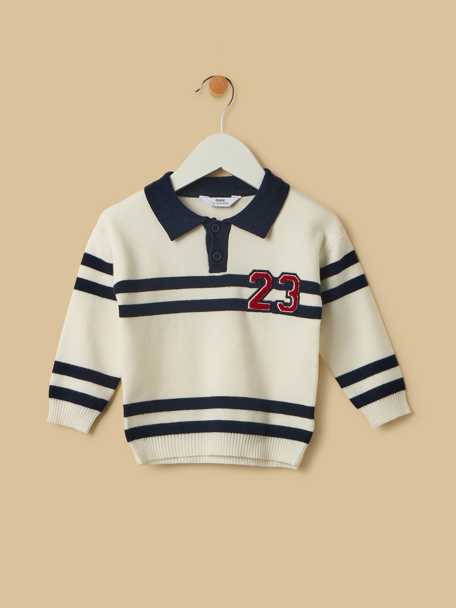 Varsity Embroidered Polo T-Shirt
