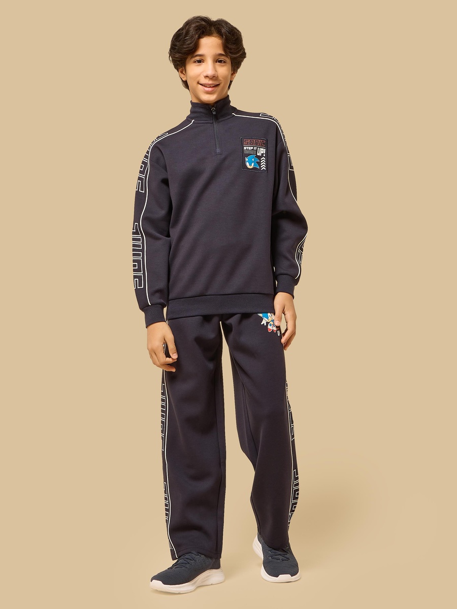 Sonic Print Baggy Track Pants