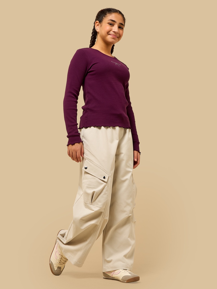 Twill Cotton Cargo Pants