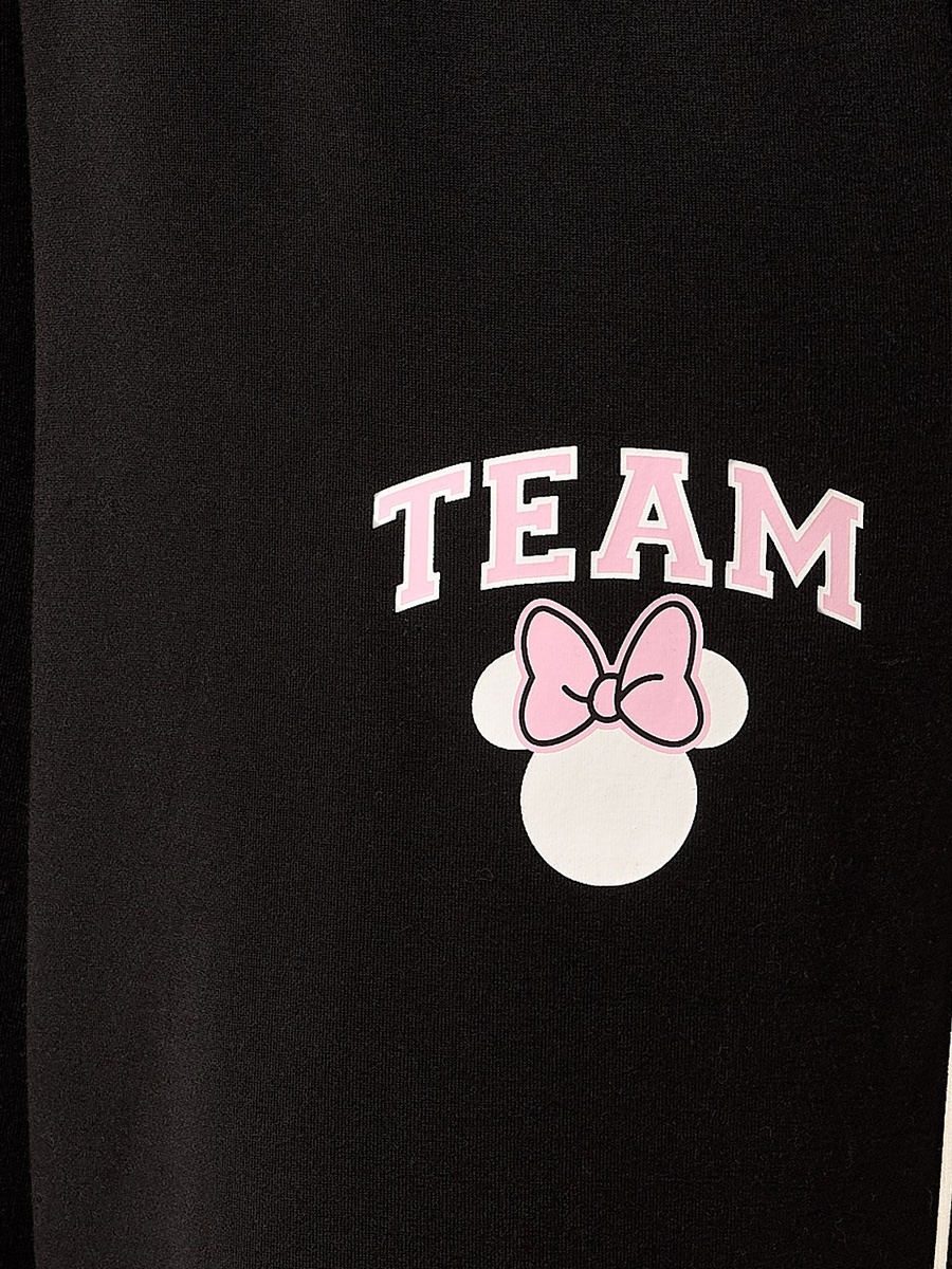 Minnie Mouse Print Wide Leg Pants