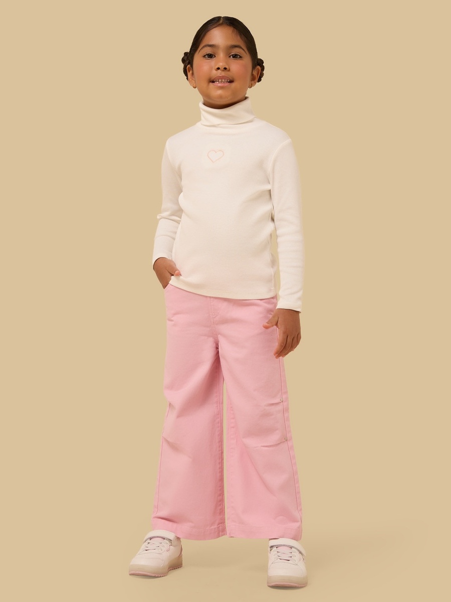 Twill Wide Leg Trousers