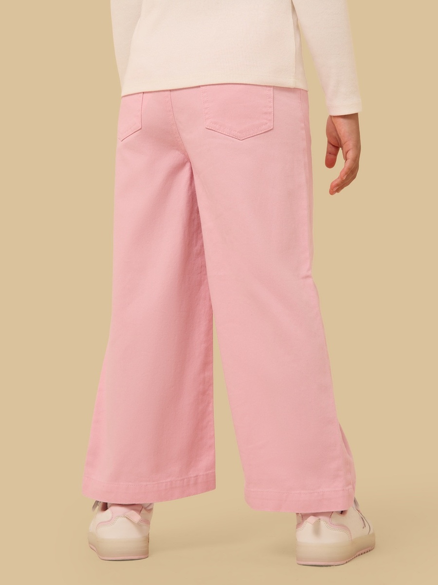 Twill Wide Leg Trousers