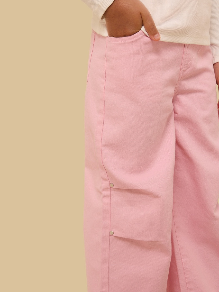 Twill Wide Leg Trousers