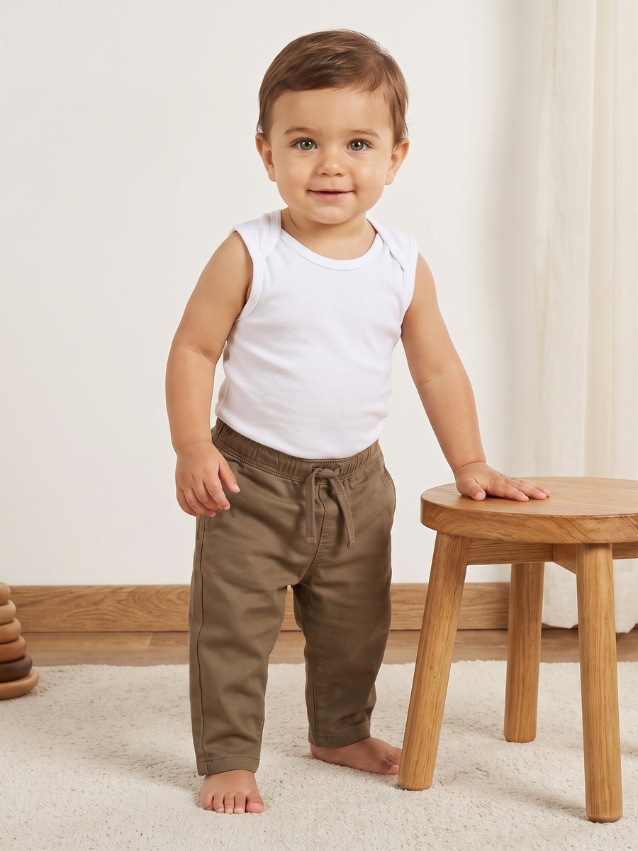 Textured Pants with Pockets