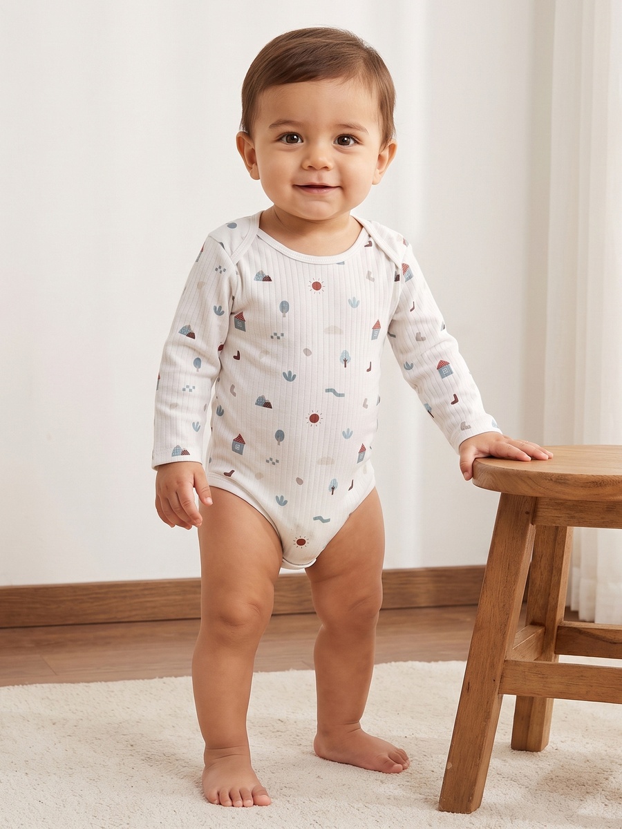 Pack of 3 - Ribbed Bodysuit