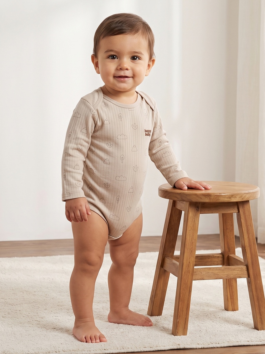 Pack of 3 - Ribbed Bodysuit