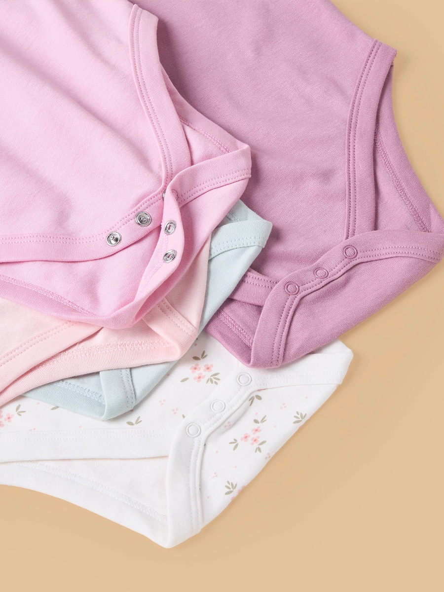 Pack of 5 - Assorted Sleeveless Bodysuit