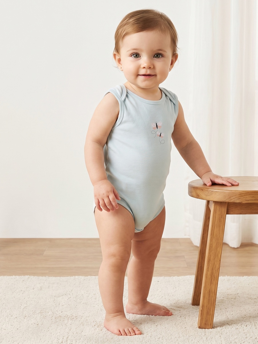 Pack of 5 - Assorted Sleeveless Bodysuit