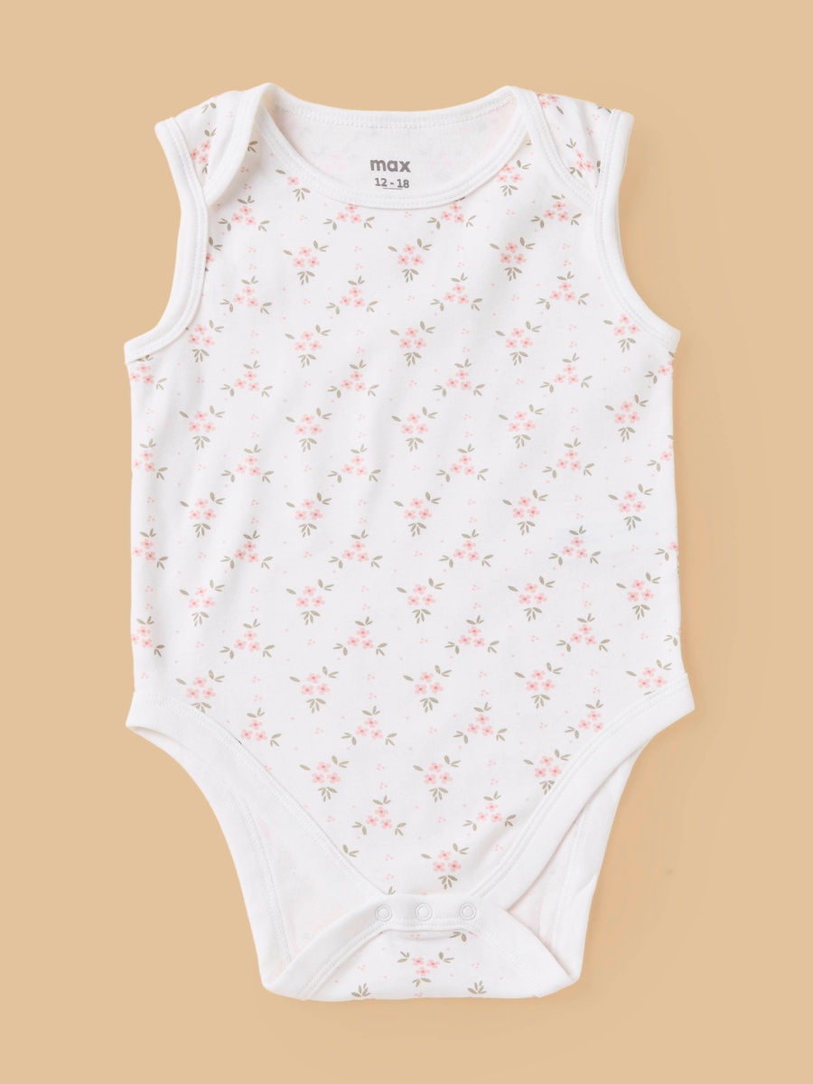 Pack of 5 - Assorted Sleeveless Bodysuit