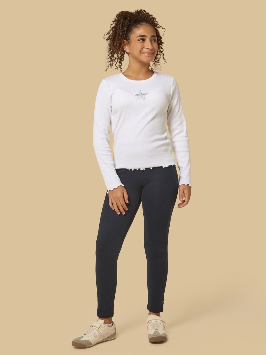 ليقنز قطن مزين برقعة شعار