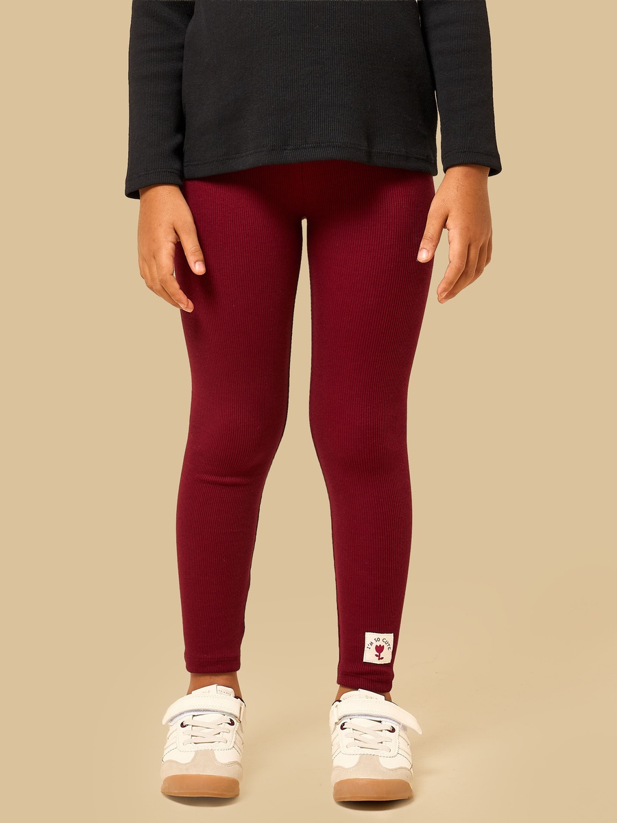 Ribbed Cotton Leggings