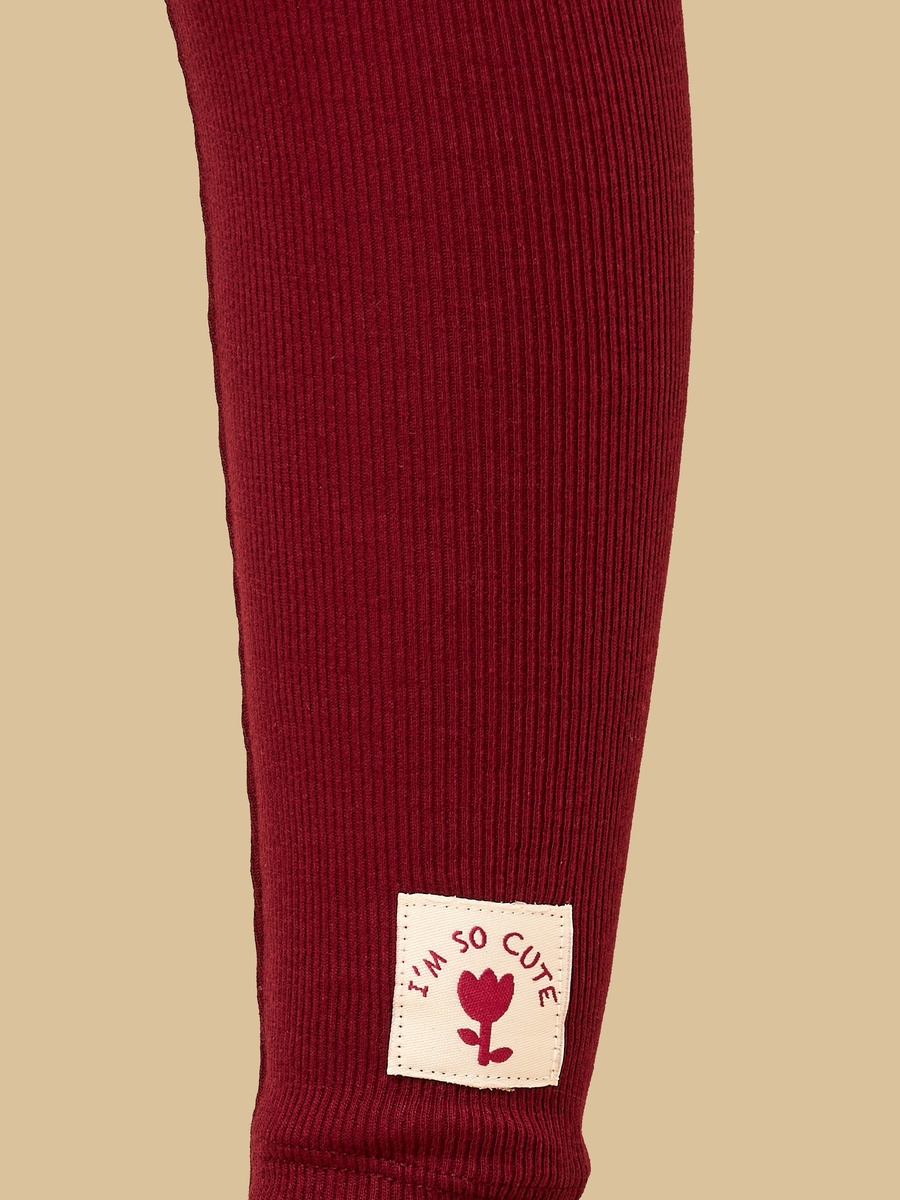 Ribbed Cotton Leggings