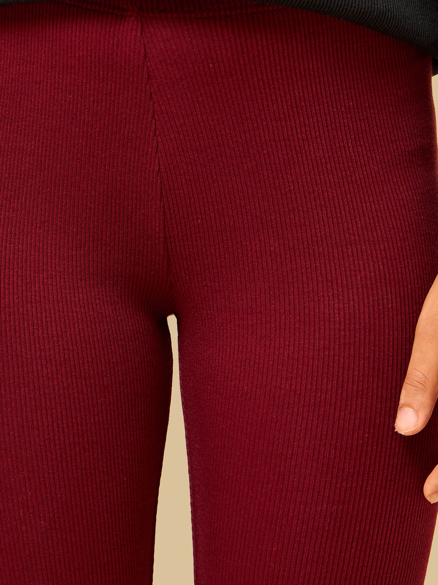 Ribbed Cotton Leggings