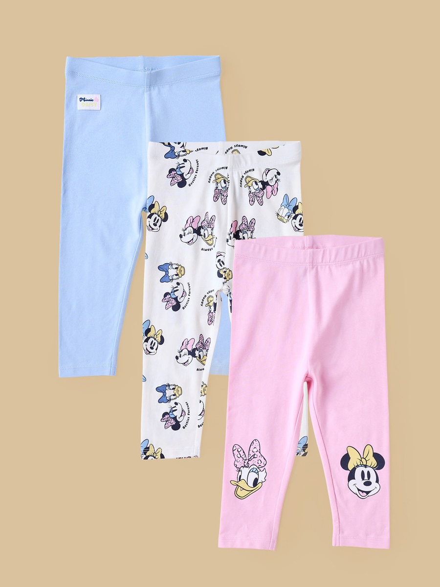 Pack of 3 - Minnie Mouse and Daisy Duck Print Leggings