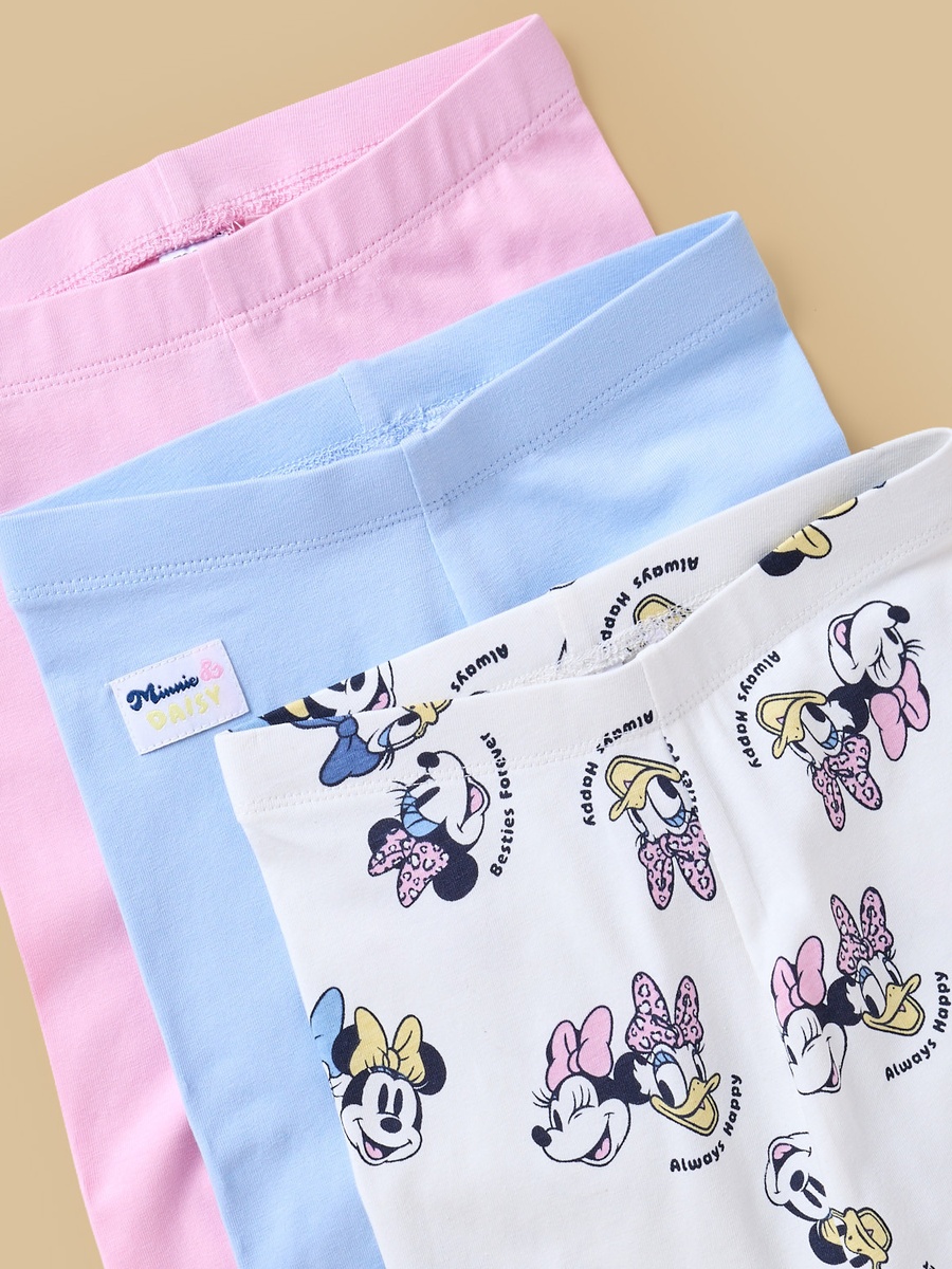 Pack of 3 - Minnie Mouse and Daisy Duck Print Leggings
