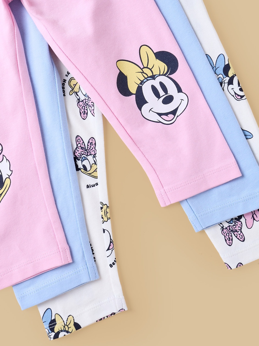Pack of 3 - Minnie Mouse and Daisy Duck Print Leggings