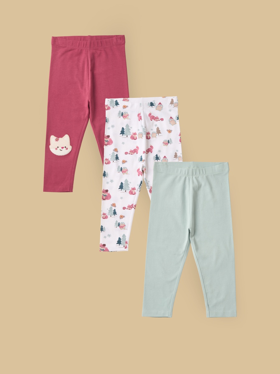 Pack of 3 - Assorted Print Leggings
