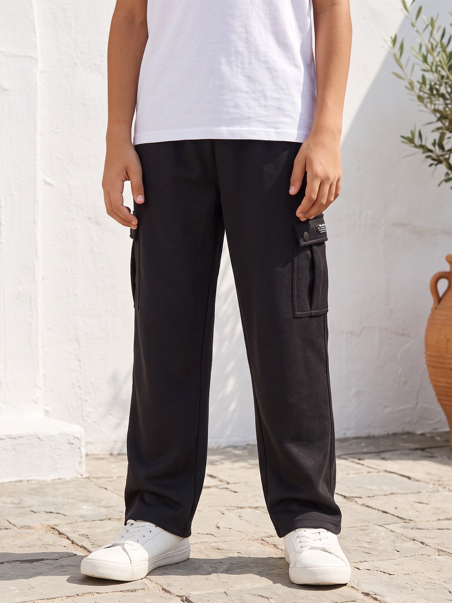 Slogan Applique Cargo Joggers