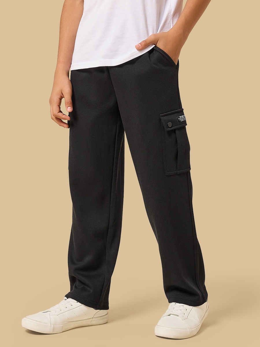 Slogan Applique Cargo Joggers
