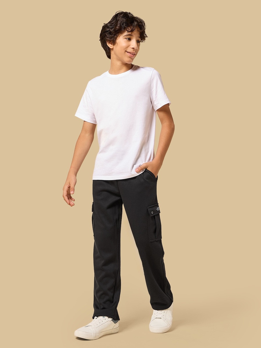 Slogan Applique Cargo Joggers