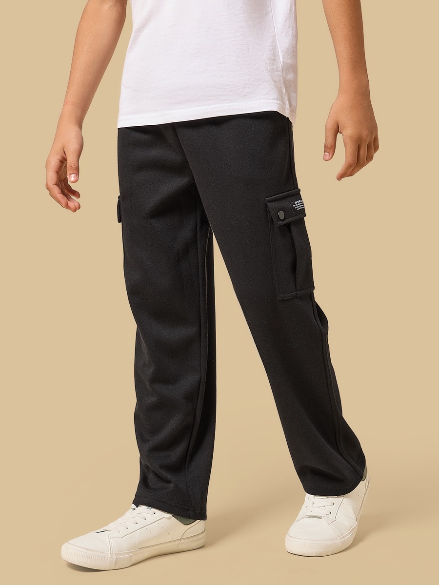 Slogan Applique Cargo Joggers