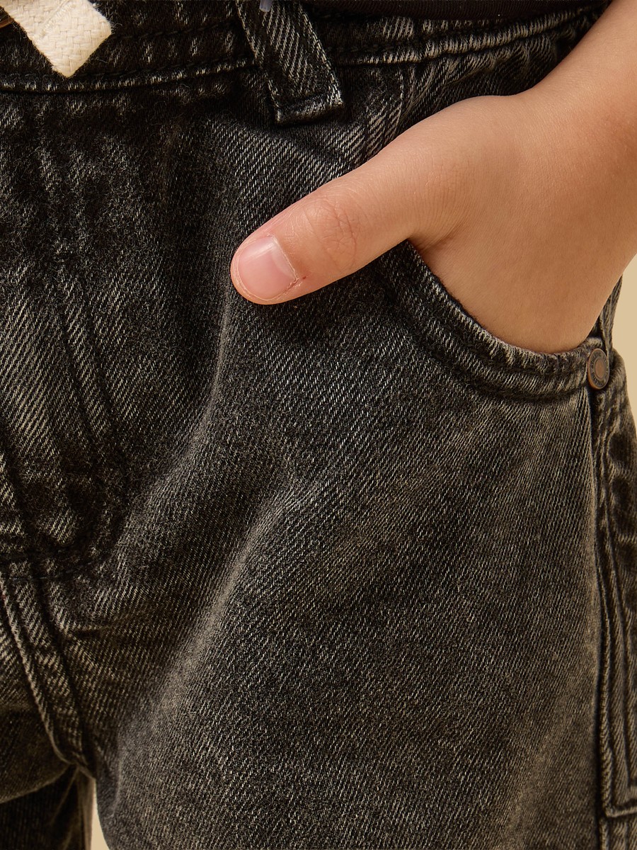 Balloon Fit Pull-On Jeans
