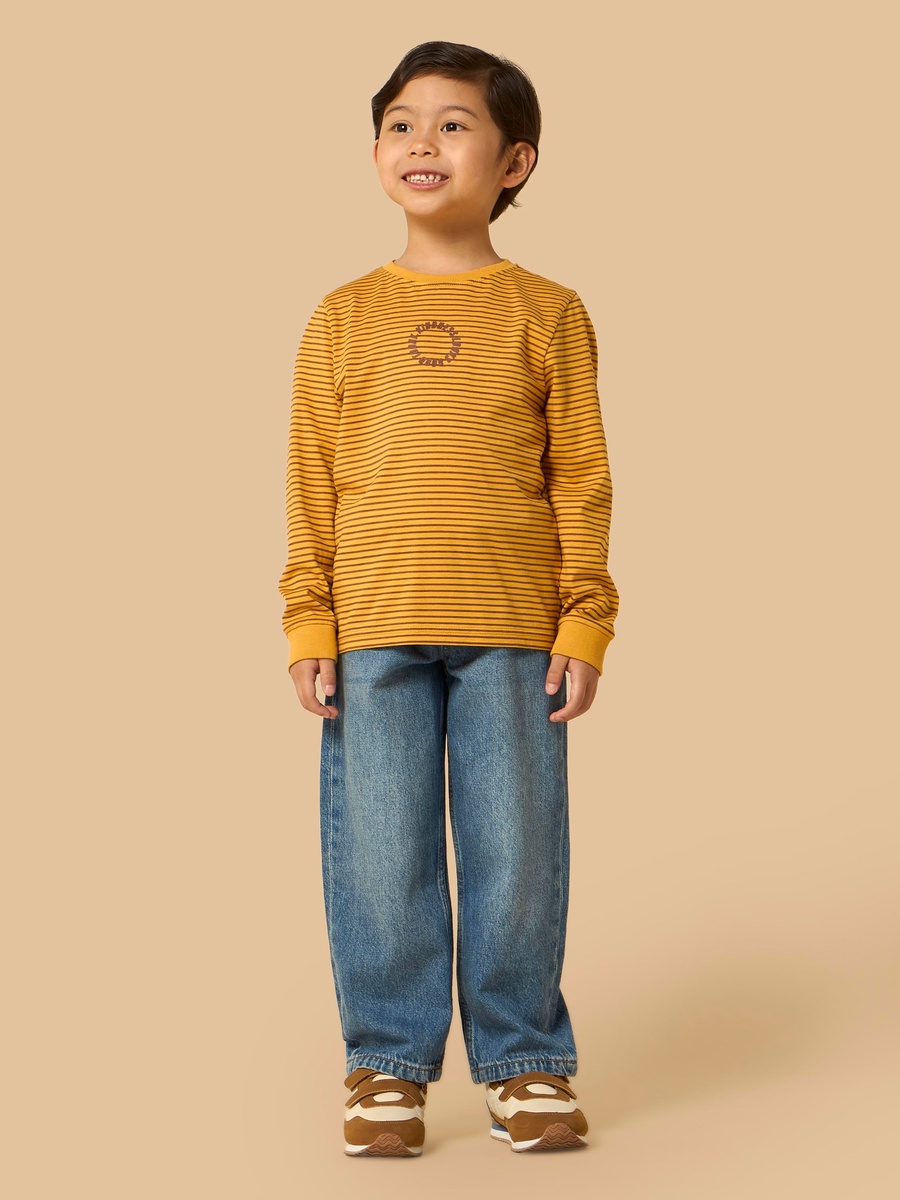Balloon Fit Cotton Jeans