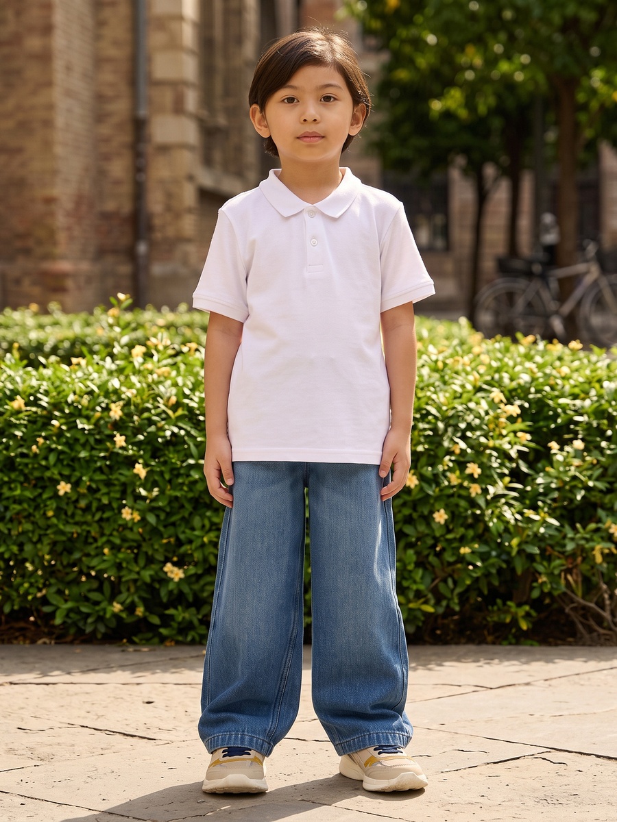 Wide Leg Pull-On Jeans