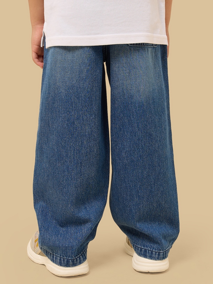 Wide Leg Pull-On Jeans