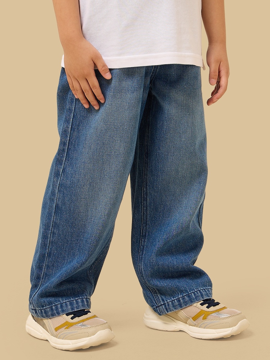 Wide Leg Pull-On Jeans