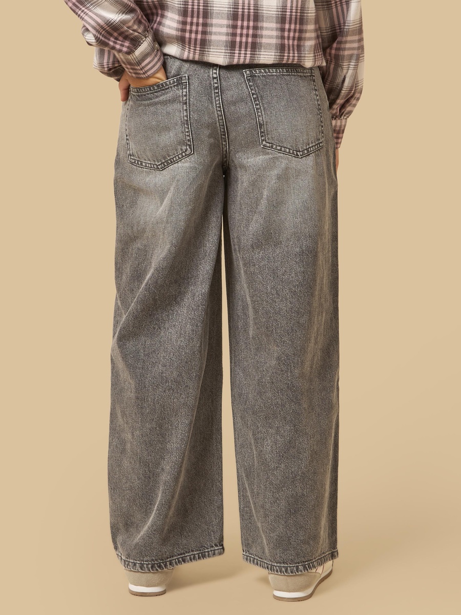 Wide Leg Jeans with Keyring Charm