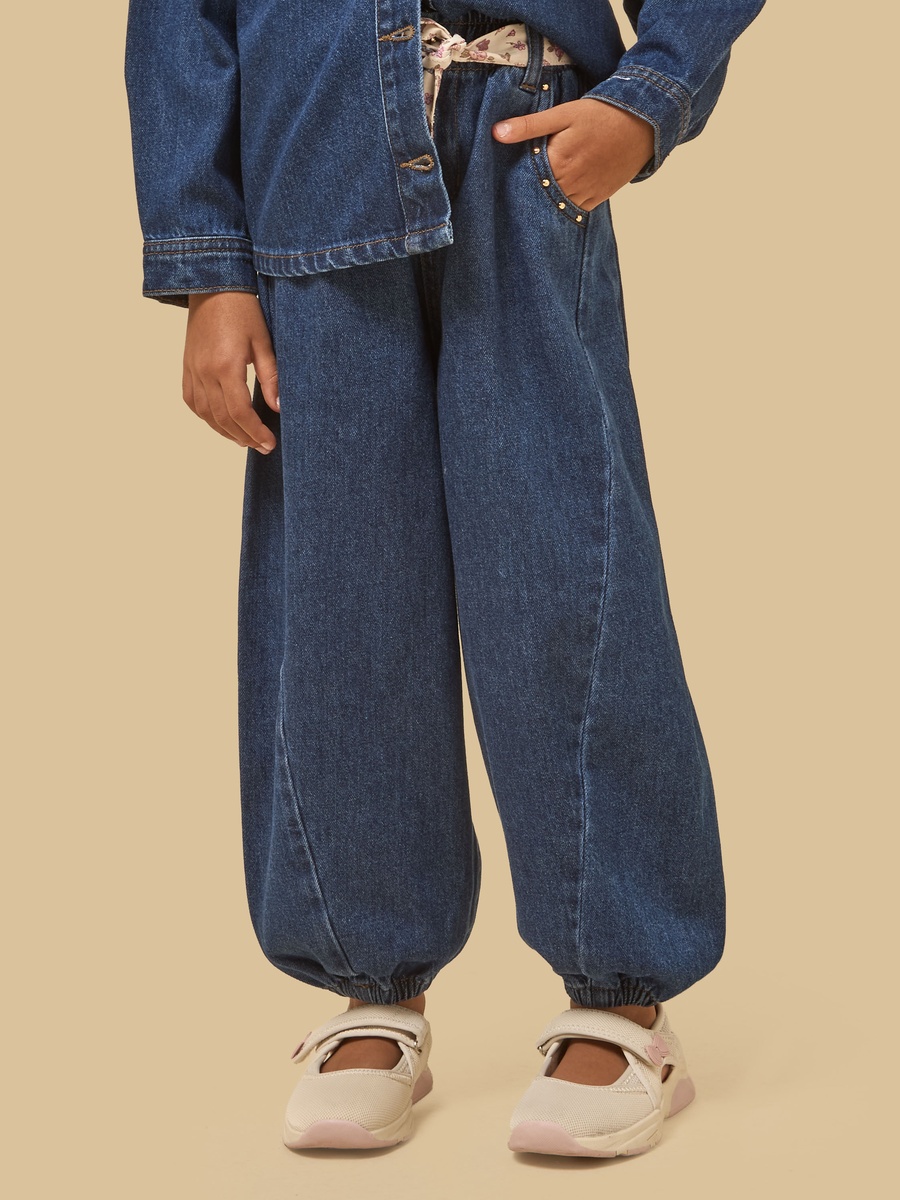 Studded Balloon Fit Jeans