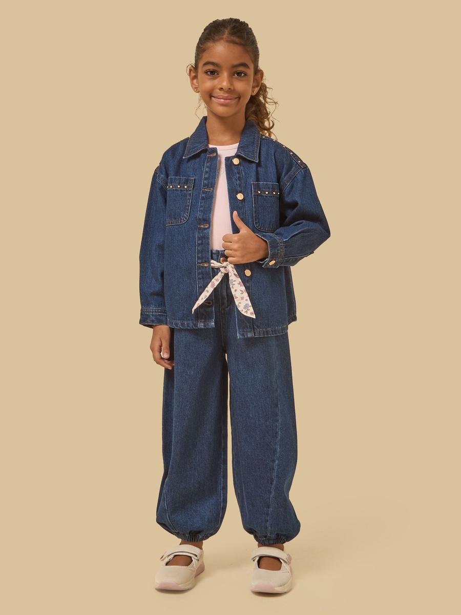 Studded Balloon Fit Jeans