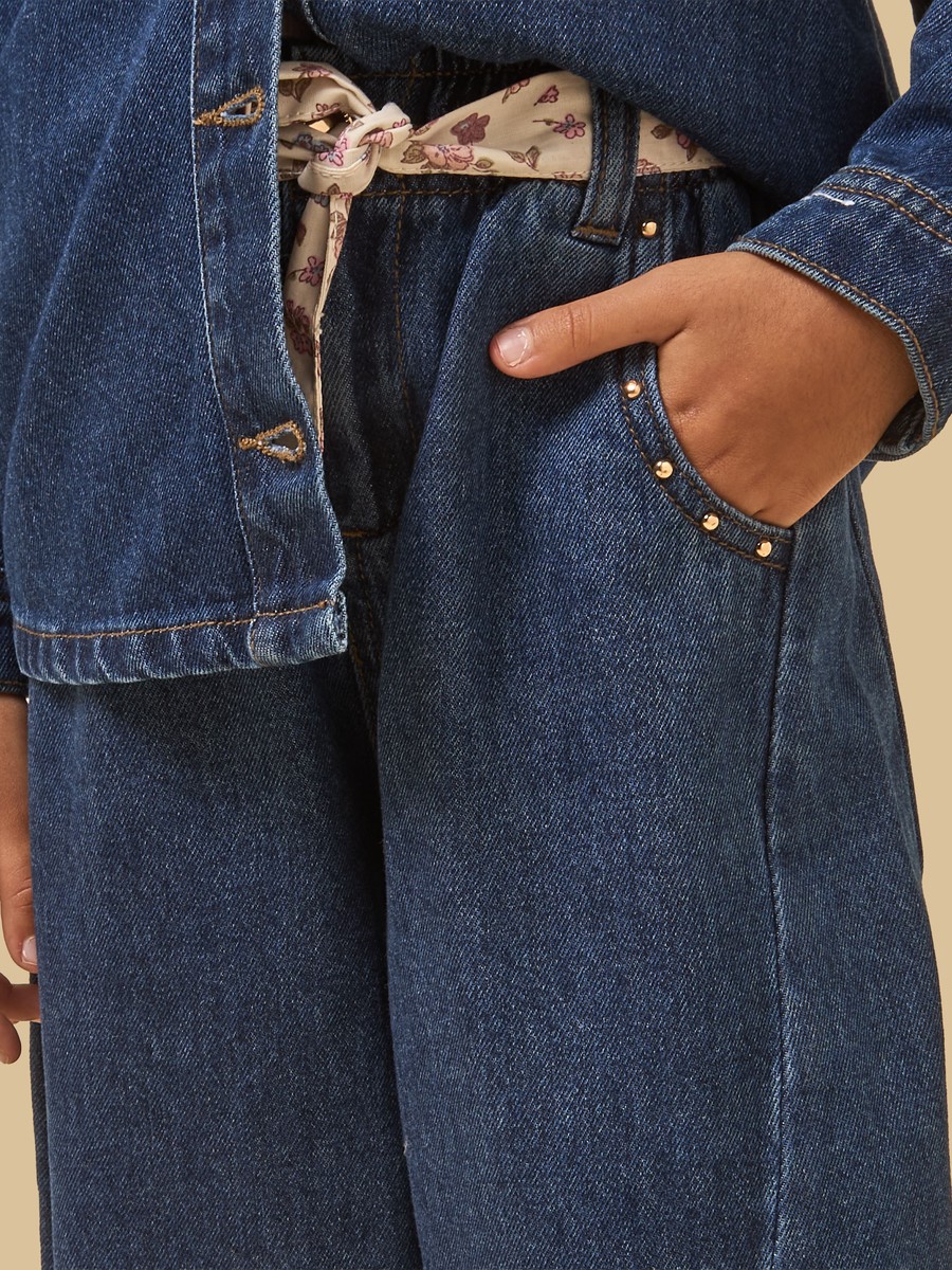 Studded Balloon Fit Jeans