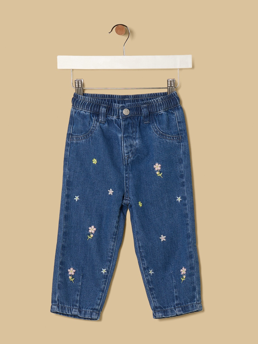 Floral Embroidered Jeans