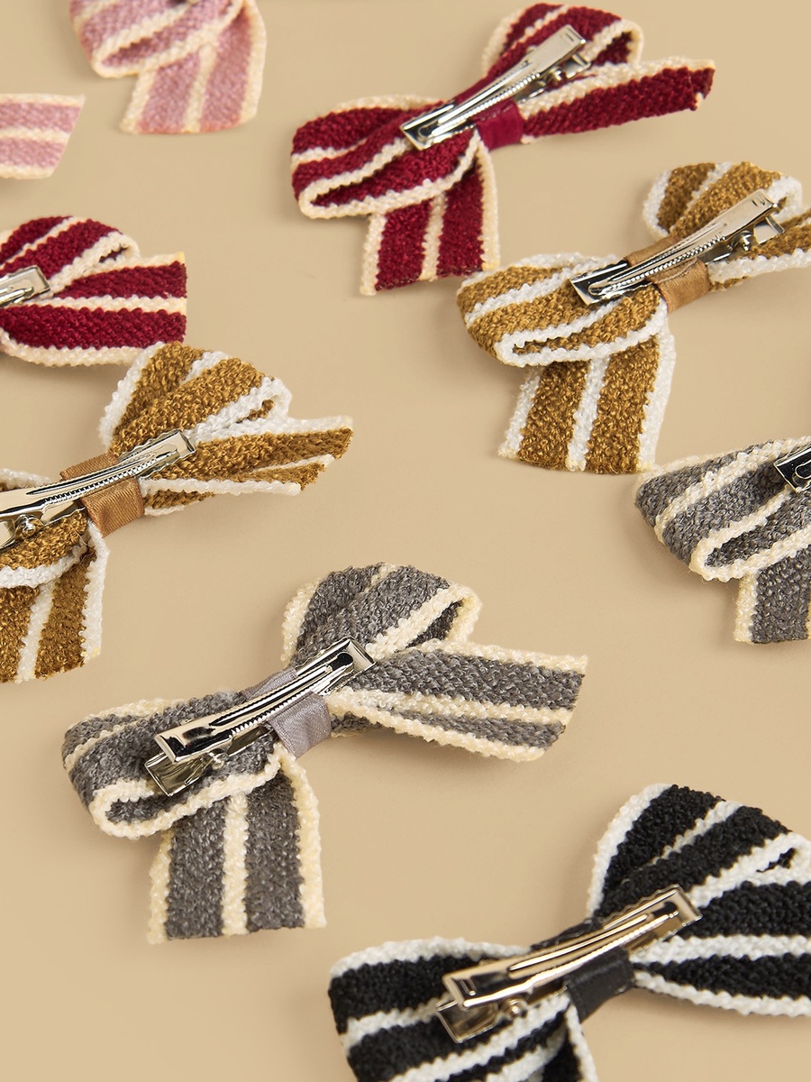 Pack of 10 - Bow Accent Hair Clip