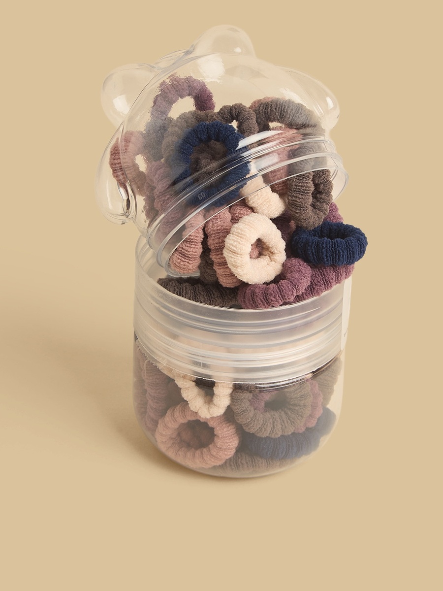 Pack of 70 - Textured Elastic Hair Tie