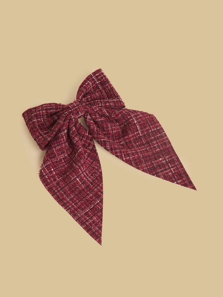 Bow Accent Barrette Hair Clip